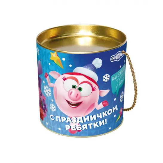 Сладкий новогодний подарок Туба Смешарики 1000 грамм элит